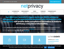 Tablet Screenshot of netprivacy.it